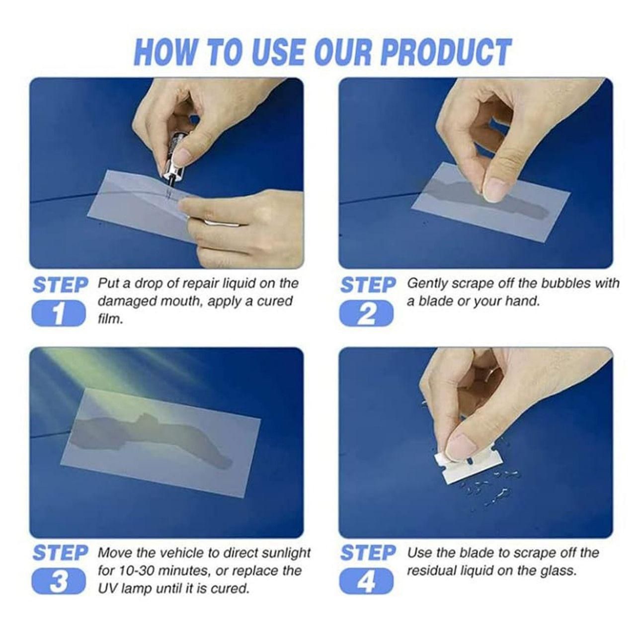 Glass Repair Kit Pack of 2